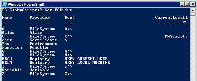 PowerShell Training PSdrive