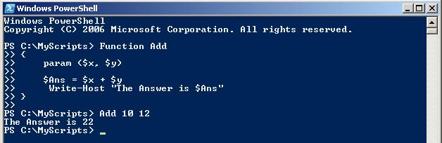 PowerShell Function Add Param