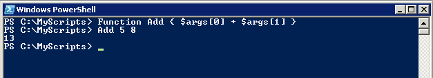 PowerShell Add Function