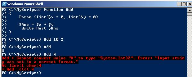 PowerShell Function Default Value