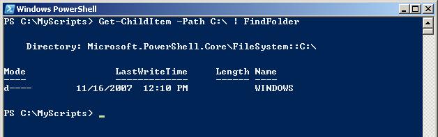 PowerShell Function Find Folder