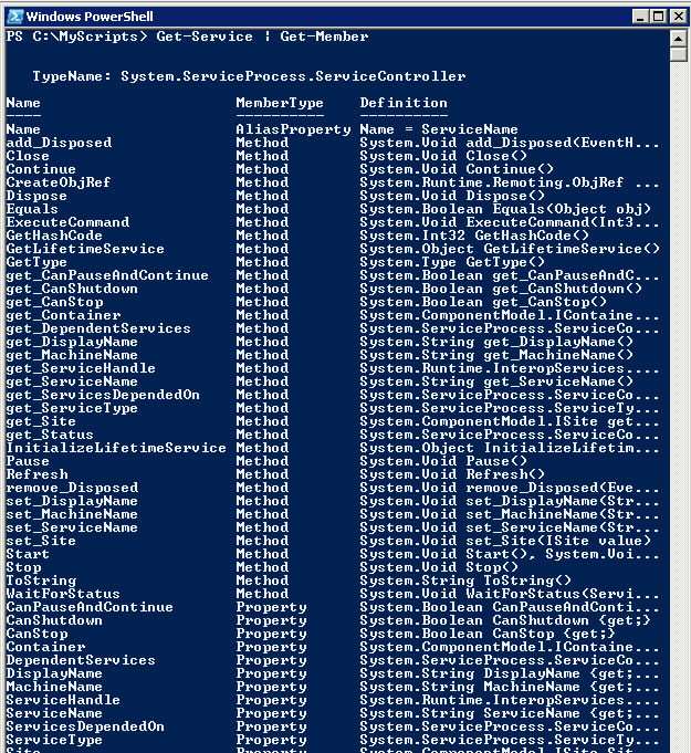 PowerShell Training GetMember cmdlet