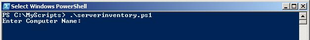 PowerShell Training Remote Server Inventory Prompt