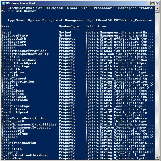 PowerShell Training WMI Properties